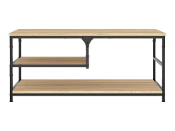 Mesa De Centro* Mesa de centro 90x49x40 cm derivados de madeira carvalho sonoma PT456577 Castanho