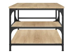 Mesa De Centro* Mesa de centro 90x49x40 cm derivados de madeira carvalho sonoma PT456577 Castanho