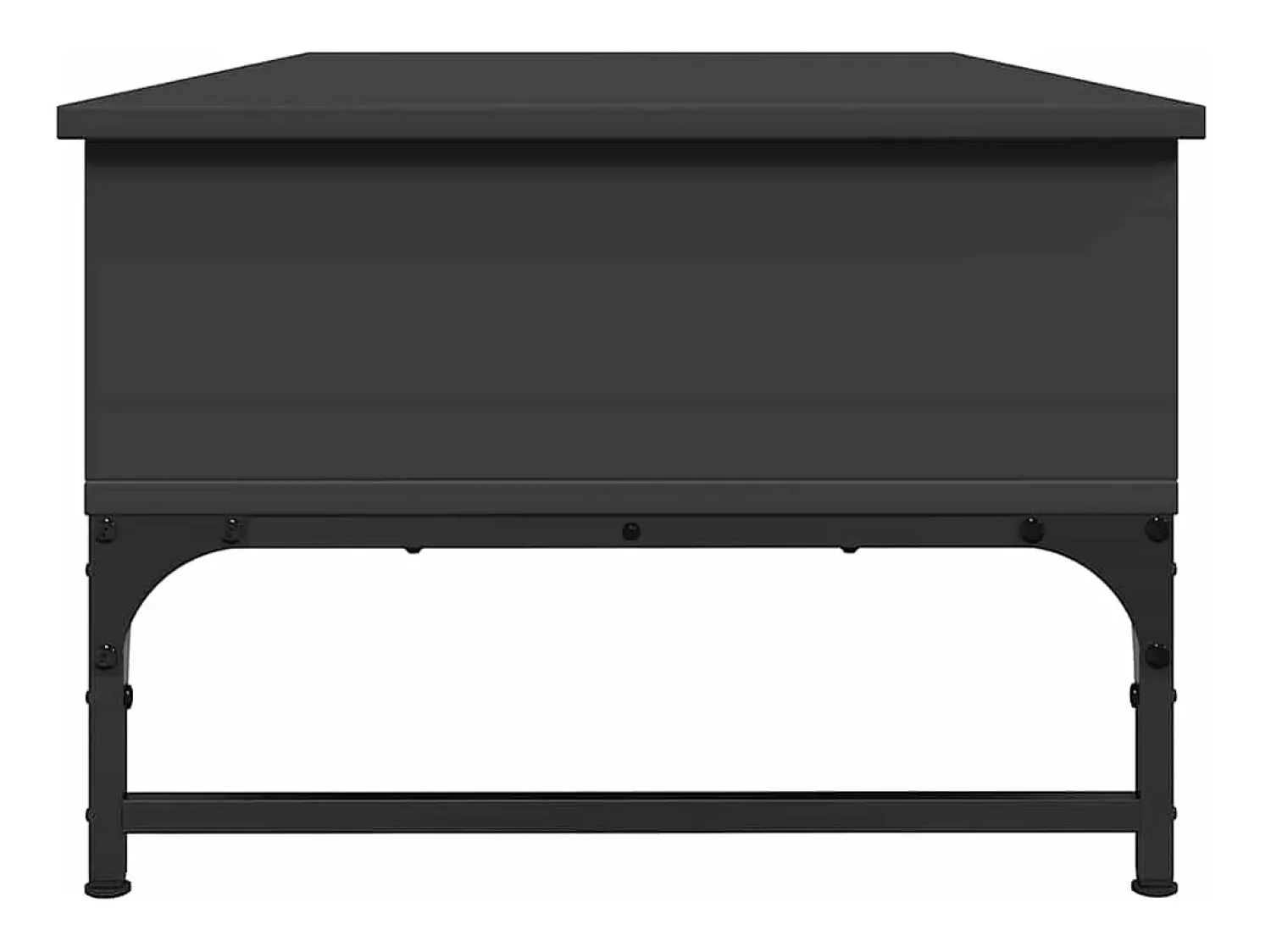 Mesa De Centro*vidaxl Mesa de centro 100x50x35 cm derivados de madeira/metal Preto