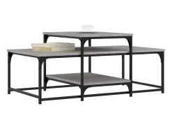 Mesa de centro 102x60x45 cm derivados madeira sonoma PT219249^ Mesa De Centro