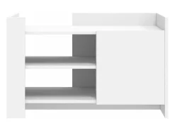 Mesa De Centro| Mesa de centro 80x50x50 cm derivados de madeira PT678652 Branco