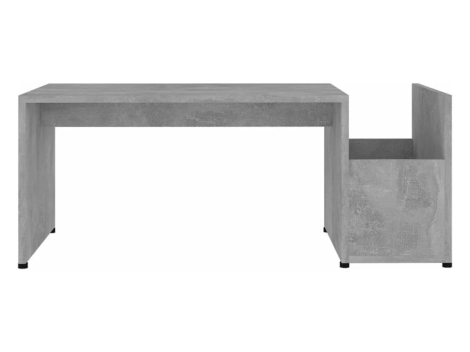 Mesa de centro 90x45x35 cm derivados madeira cimento PT151105^ Mesa De Centro