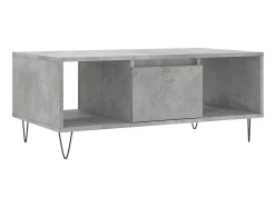 Clearance Mesa de centro 90x50x36,5 cm derivados madeira cimento PT386915 Cinzento