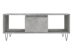 Clearance Mesa de centro 90x50x36,5 cm derivados madeira cimento PT386915 Cinzento