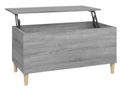 Mesa De Centro* Mesa de centro 90x44,5x45 cm derivados de madeira cinza sonoma PT418664 Cinzento