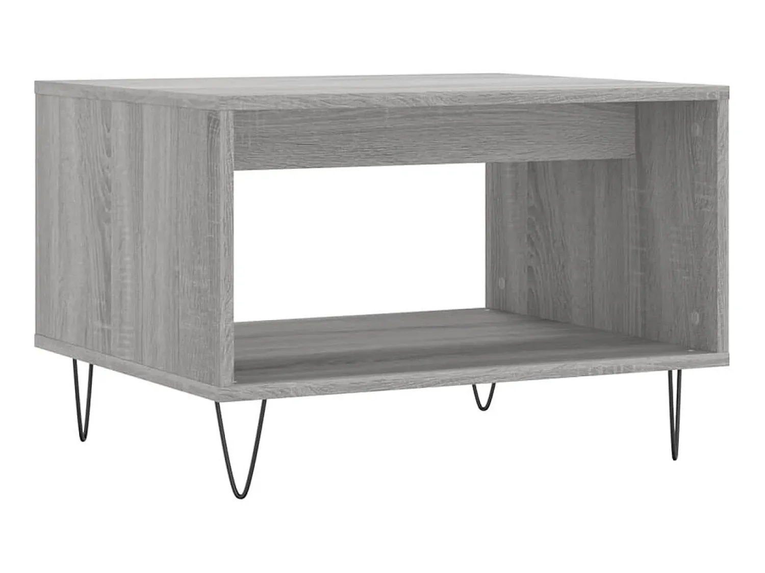 Mesa De Centro* Mesa de centro 60x50x40 cm derivados de madeira sonoma PT957845 Cinzento