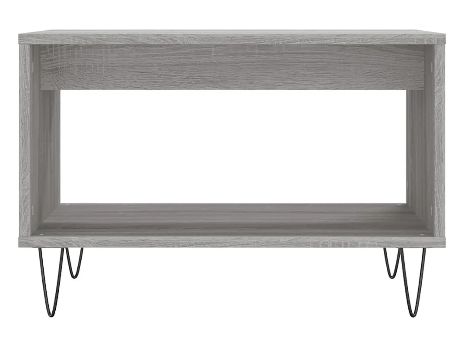 Mesa De Centro* Mesa de centro 60x50x40 cm derivados de madeira sonoma PT957845 Cinzento