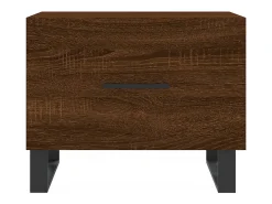 Clearance vidaxl Mesa de centro 50x50x40 cm derivados madeira carvalho castanho Natural claro