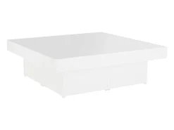 Discount vidaxl Mesa de centro 90x90x28 cm derivados de madeira Branco