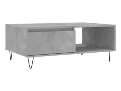 Mesa De Centro* Mesa de centro 90x60x35 cm derivados madeira cimento PT632401 Cinzento