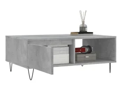 Mesa De Centro* Mesa de centro 90x60x35 cm derivados madeira cimento PT632401 Cinzento