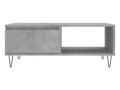 Mesa De Centro* Mesa de centro 90x60x35 cm derivados madeira cimento PT632401 Cinzento