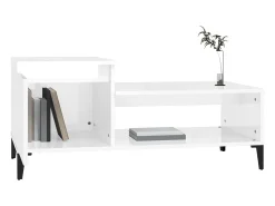 Mesa de centro 100x50x45 cm derivados madeira brilhante PT768443^ Mesa De Centro