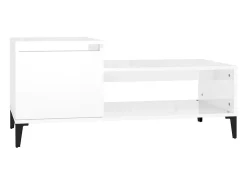 Mesa de centro 100x50x45 cm derivados madeira brilhante PT768443^ Mesa De Centro