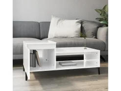 Mesa de centro 100x50x45 cm derivados madeira brilhante PT768443^ Mesa De Centro