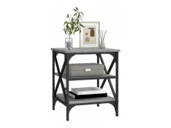 Clearance Mesa de centro 40x42x50 cm derivados de madeira sonoma PT213014 Cinzento