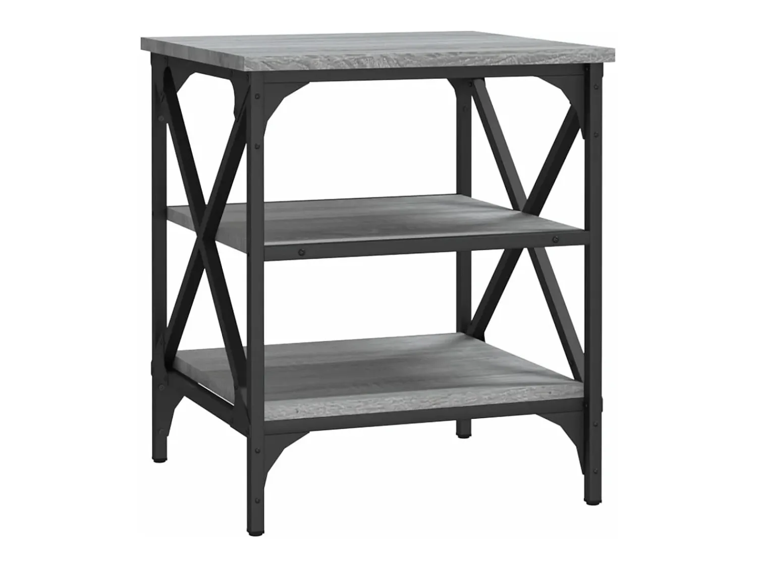 Clearance Mesa de centro 40x42x50 cm derivados de madeira sonoma PT213014 Cinzento