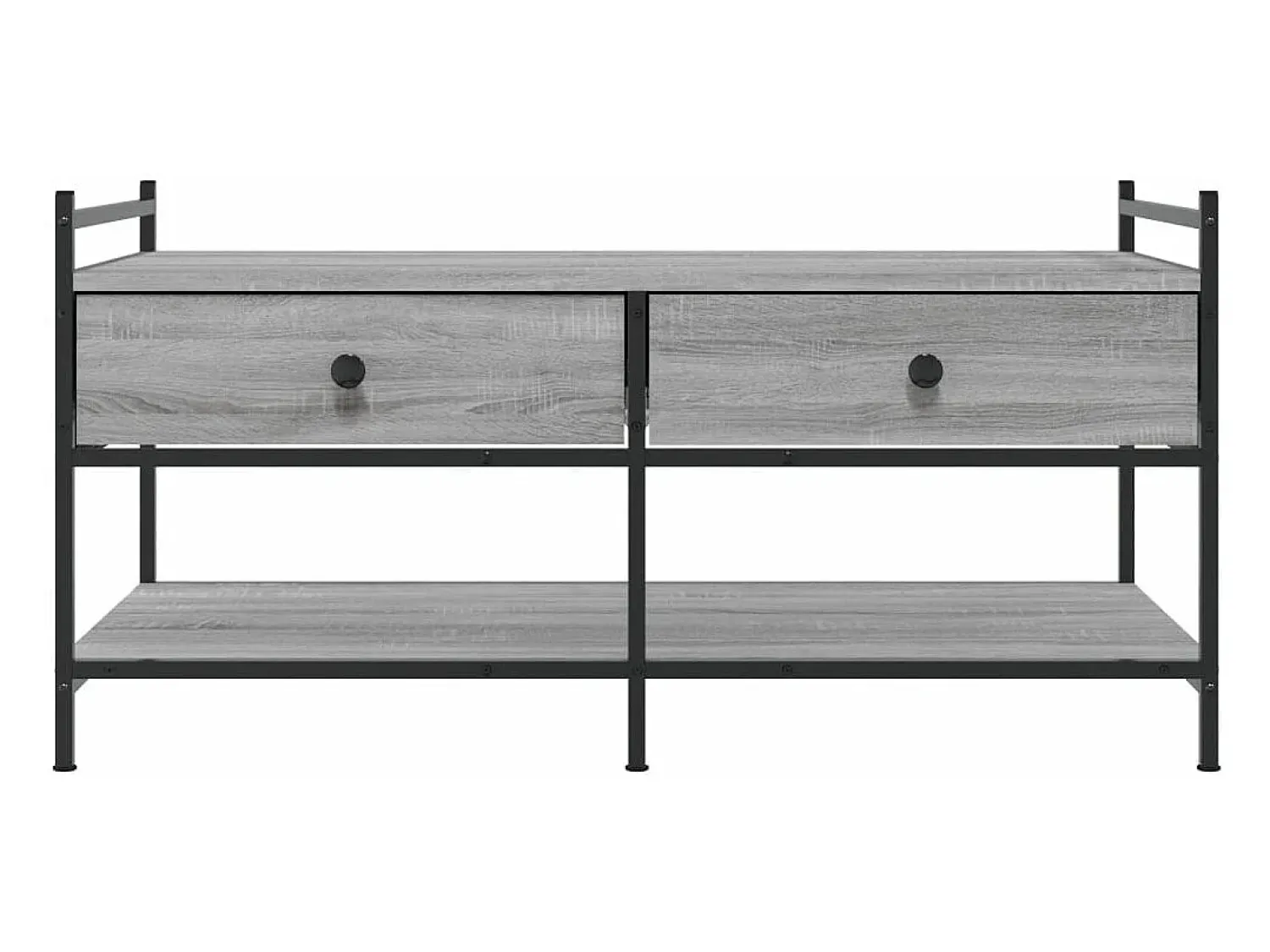 Mesa De Centro*vidaxl Mesa de centro 99x50x50 cm derivados de madeira sonoma Cinzento