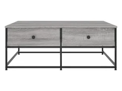 Mesa De Centro|vidaxl Mesa de centro 100x99x40 cm derivados madeira sonoma Cinzento