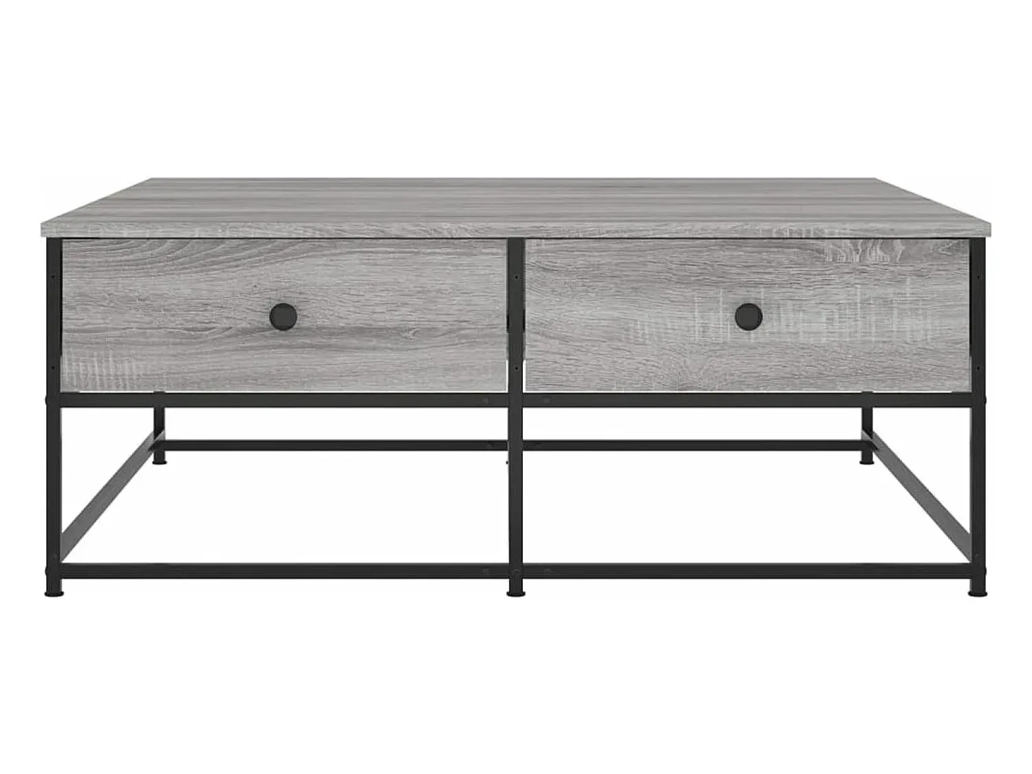 Mesa De Centro|vidaxl Mesa de centro 100x99x40 cm derivados madeira sonoma Cinzento