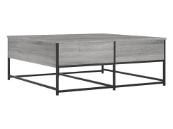 Mesa De Centro|vidaxl Mesa de centro 100x99x40 cm derivados madeira sonoma Cinzento