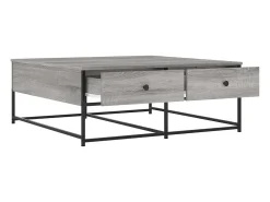 Mesa De Centro|vidaxl Mesa de centro 100x99x40 cm derivados madeira sonoma Cinzento