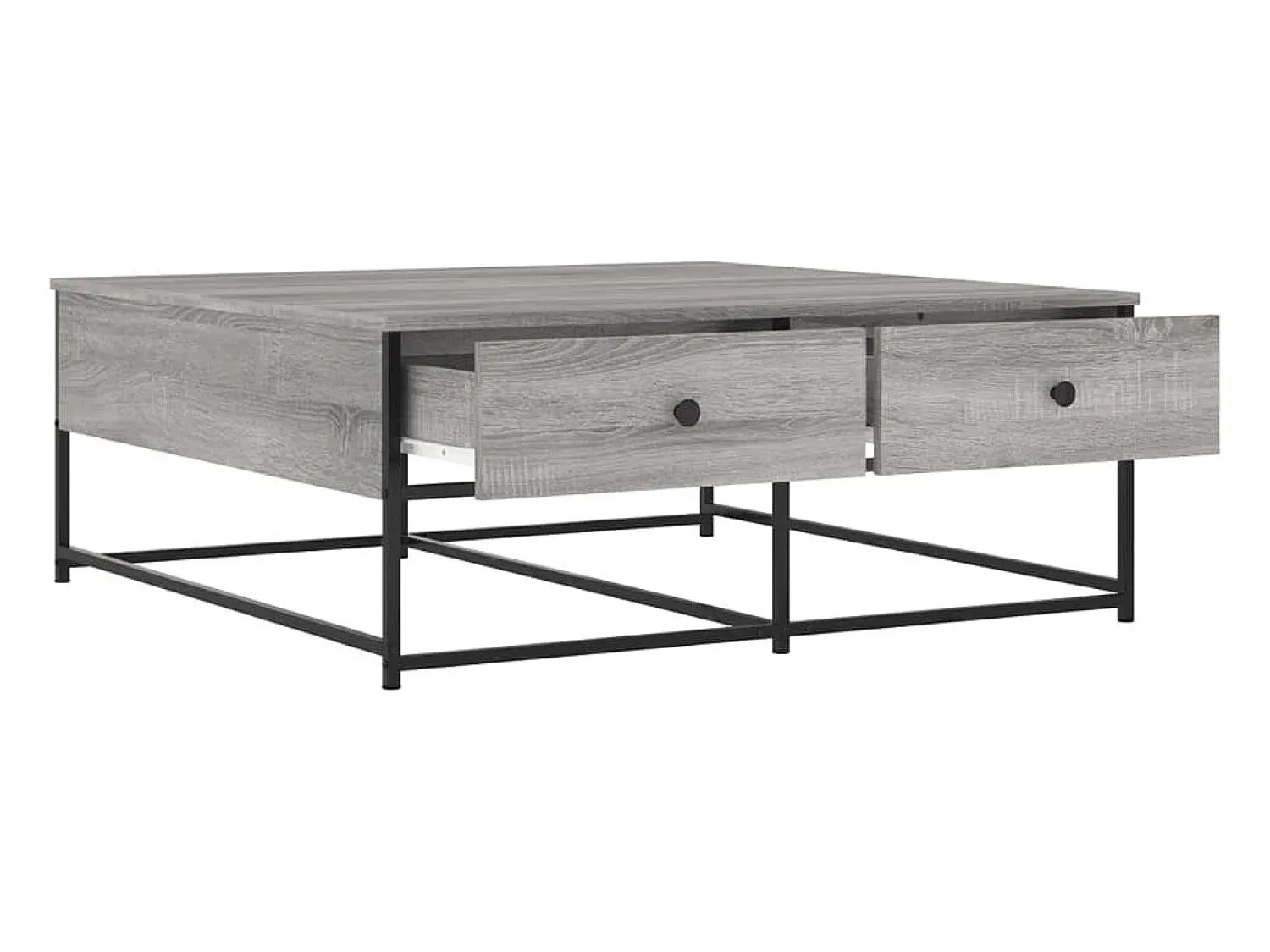 Mesa De Centro|vidaxl Mesa de centro 100x99x40 cm derivados madeira sonoma Cinzento