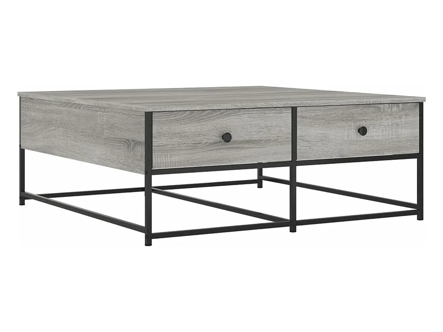 Mesa De Centro|vidaxl Mesa de centro 100x99x40 cm derivados madeira sonoma Cinzento