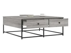 Mesa De Centro|vidaxl Mesa de centro 100x99x40 cm derivados madeira sonoma Cinzento
