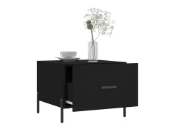 Mesa De Centro| Mesa de centro 50x50x40 cm derivados de madeira PT795127 Preto