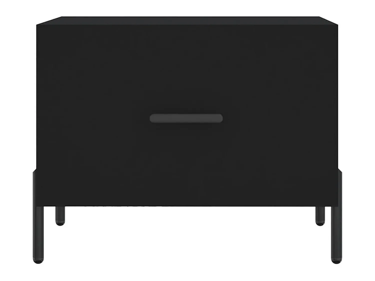 Mesa De Centro| Mesa de centro 50x50x40 cm derivados de madeira PT795127 Preto
