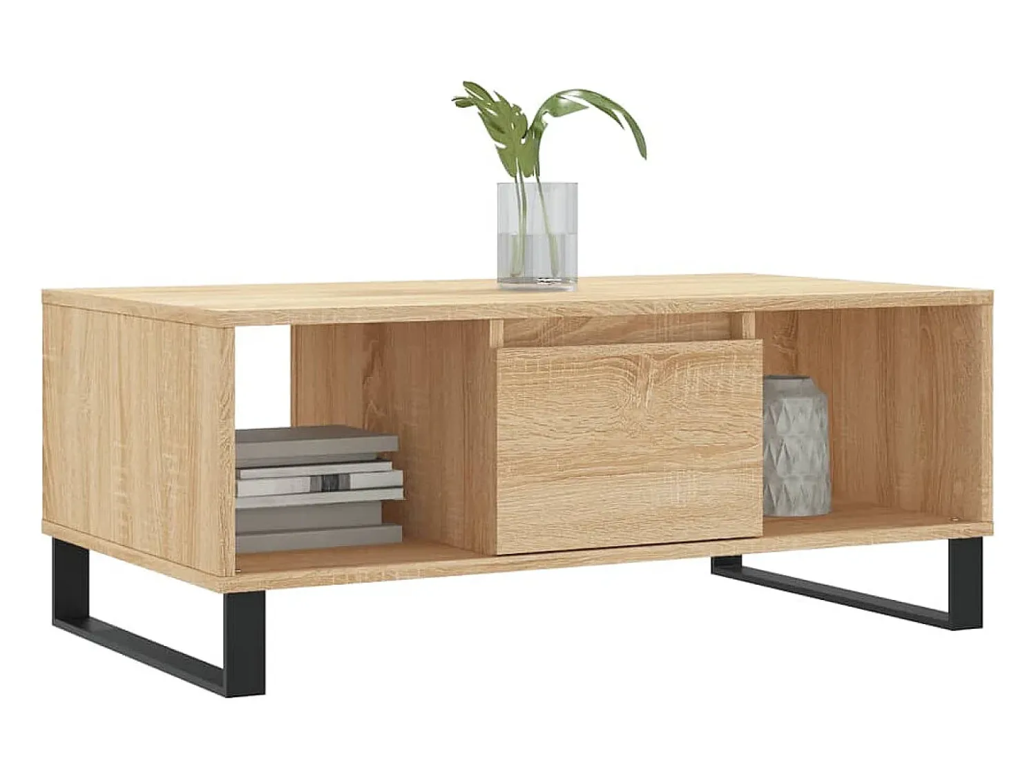 Mesa de centro 90x50x36,5 cm derivados madeira carvalho sonoma PT511304^ Mesa De Centro