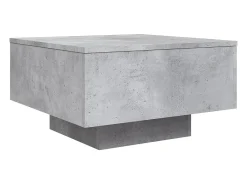 Mesa De Centro|vidaxl Mesa de centro 55x55x31 cm derivados de madeira cinza-cimento Cinzento claro