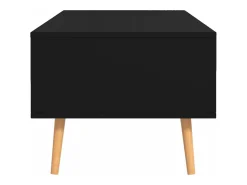Mesa De Centro*vidaxl Mesa de centro 100x49,5x43 cm derivados de madeira Preto