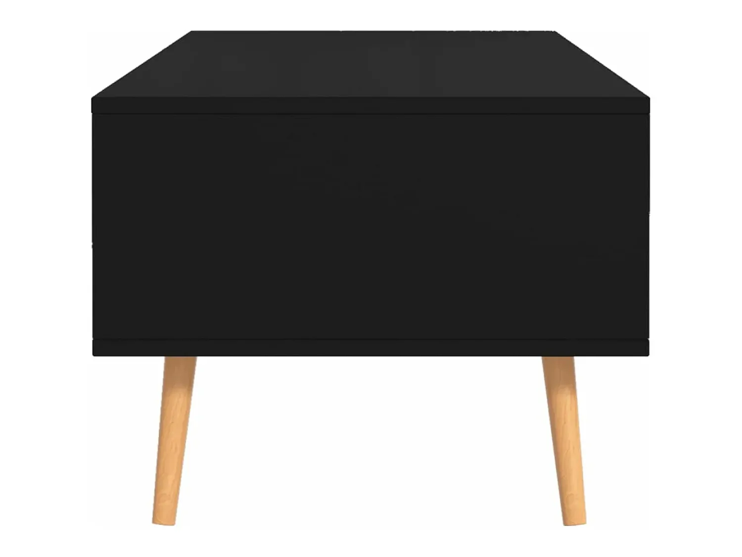 Mesa De Centro*vidaxl Mesa de centro 100x49,5x43 cm derivados de madeira Preto