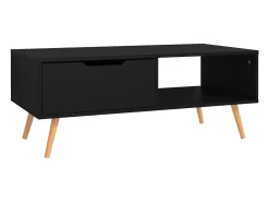 Mesa De Centro*vidaxl Mesa de centro 100x49,5x43 cm derivados de madeira Preto