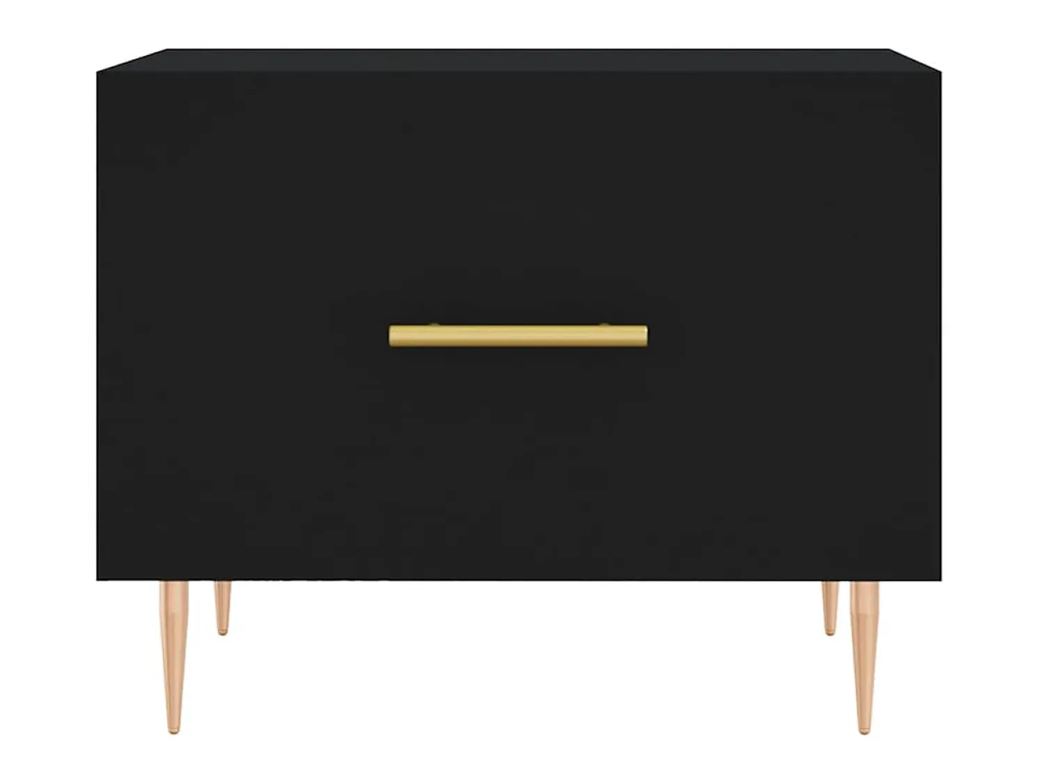 Mesa De Centro* Mesa de centro 50x50x40 cm derivados de madeira PT402885 Preto