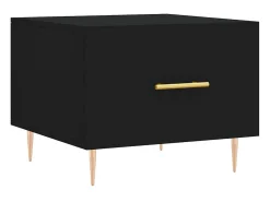 Mesa De Centro* Mesa de centro 50x50x40 cm derivados de madeira PT402885 Preto