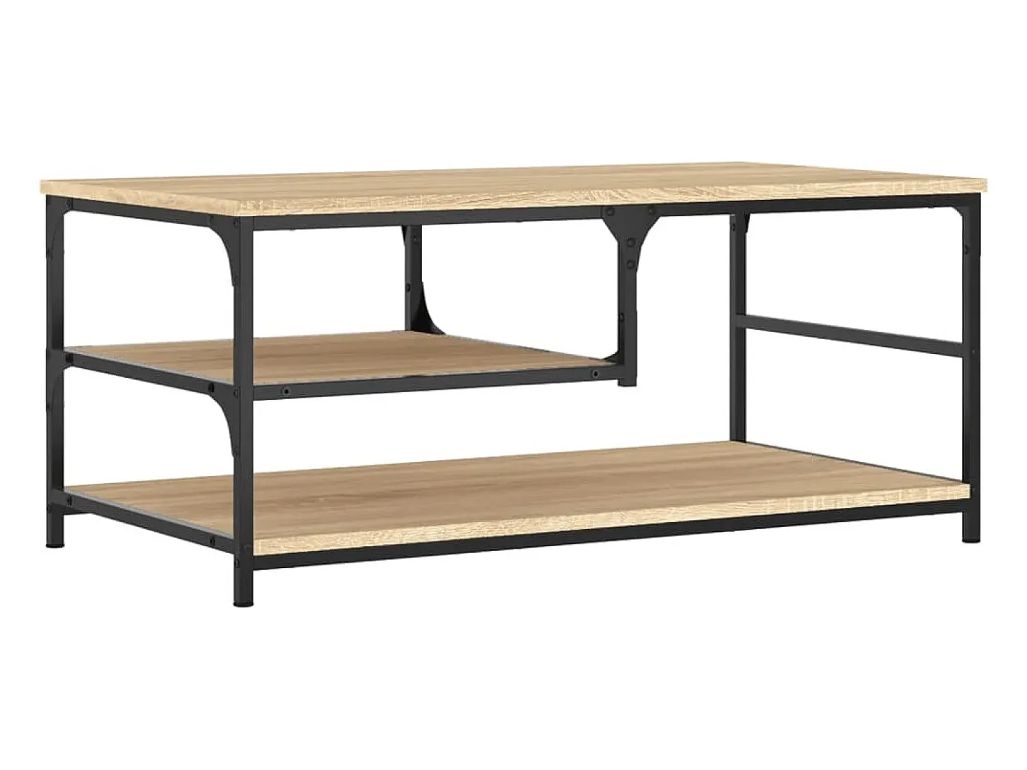 Mesa De Centro|vidaxl Mesa de centro 90x49x40 cm derivados de madeira carvalho sonoma Castanho