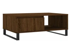 vidaxl Mesa de centro 90x60x35 cm derivados madeira carvalho castanho^ Mesa De Centro