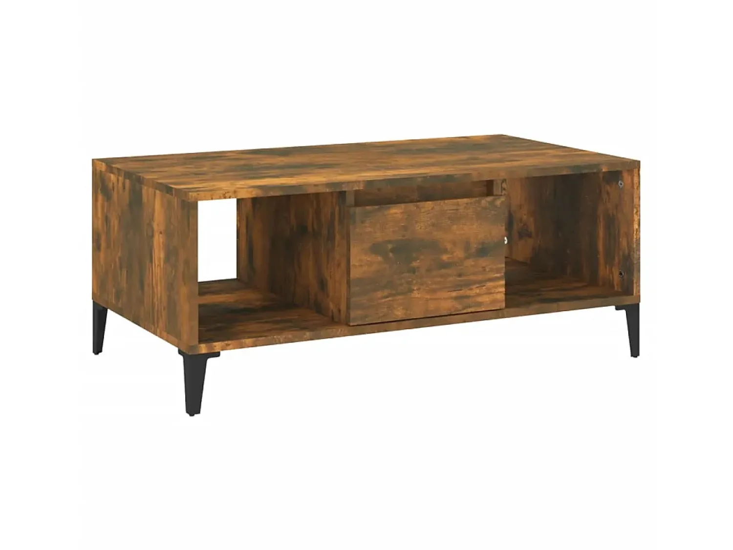 Mesa De Centro| Mesa de centro 90x50x36,5 cm derivados madeira carvalho fumado PT642996 Castanho