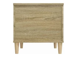 Mesa De Centro|vidaxl Mesa de centro 60x44,5x45 cm derivados madeira carvalho sonoma Castanho
