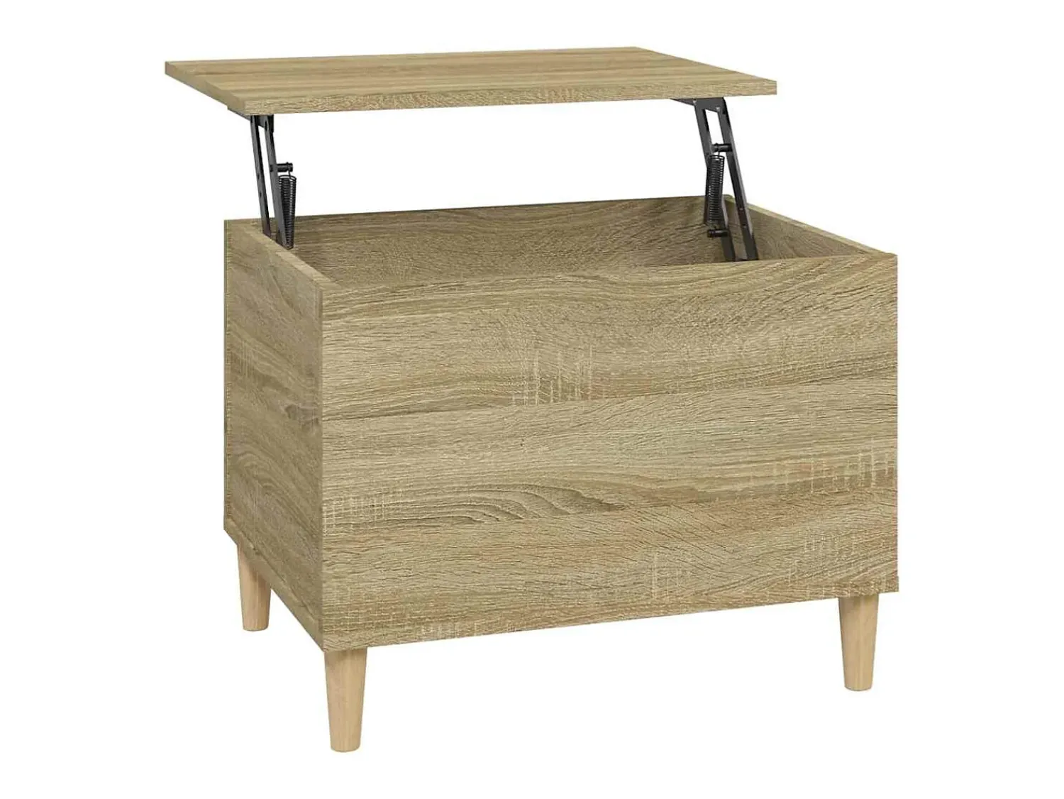 Mesa De Centro|vidaxl Mesa de centro 60x44,5x45 cm derivados madeira carvalho sonoma Castanho