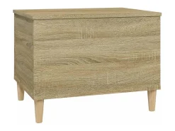 Mesa De Centro|vidaxl Mesa de centro 60x44,5x45 cm derivados madeira carvalho sonoma Castanho