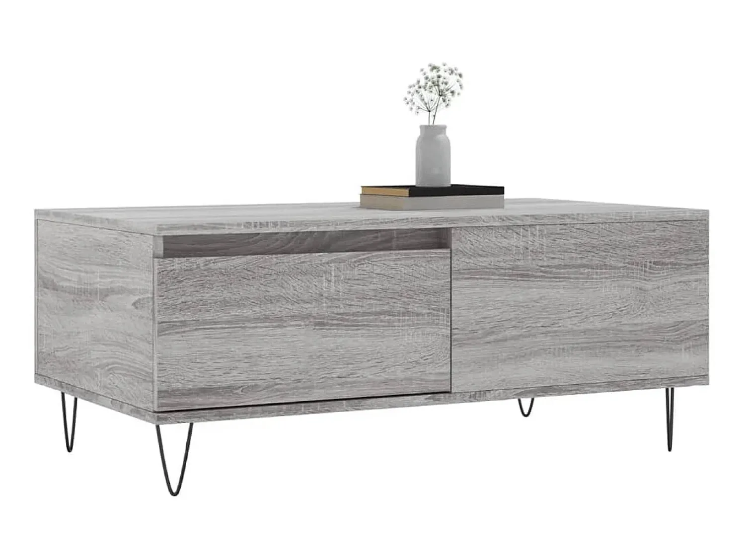 Mesa de centro 90x50x36,5 cm derivados madeira sonoma PT365145^ Mesa De Centro