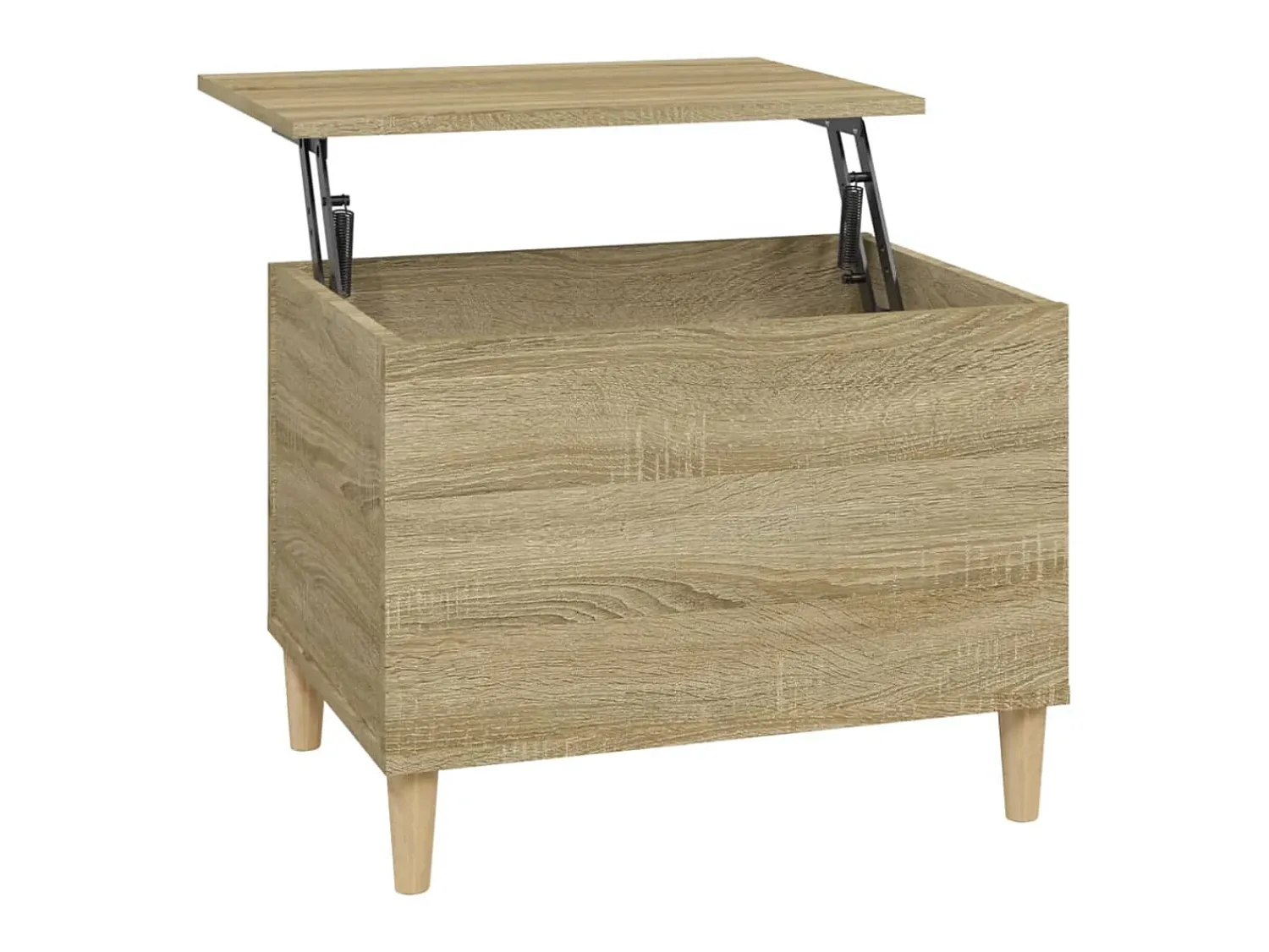 Mesa De Centro| Mesa de centro 60x44,5x45 cm derivados madeira carvalho sonoma PT103936 Castanho