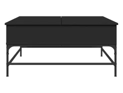 Mesa De Centro|vidaxl Mesa de centro 95x95x45 cm derivados de madeira/metal Preto