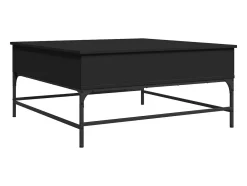 Mesa De Centro|vidaxl Mesa de centro 95x95x45 cm derivados de madeira/metal Preto