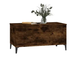 Mesa De Centro| Mesa de centro 90x44,5x45 cm derivados madeira carvalho fumado PT282803 Castanho
