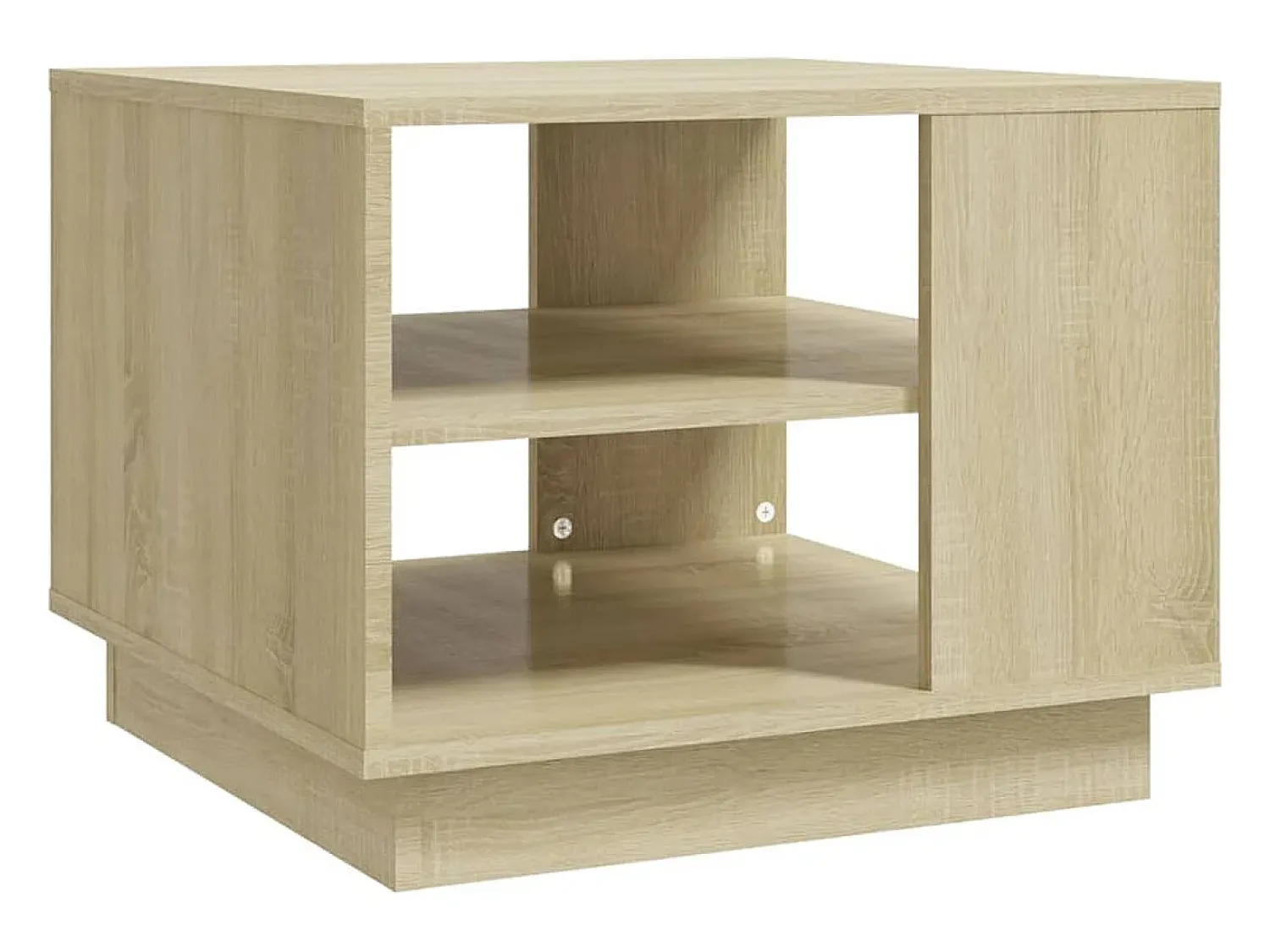 Mesa De Centro|vidaxl Mesa de centro 55x55x43 cm derivados de madeira carvalho sonoma Natural claro